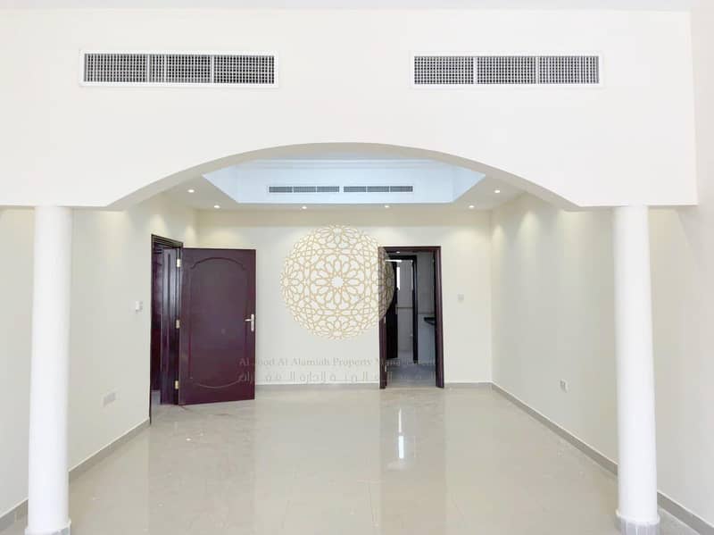 10 EXCLUSIVE PROPERTY!! 5 MASTER BEDROOM SEMI INDEPENDENT VILLA WITH DRIVER ROOM AND KITCHEN OUTSIDE FOR RENT IN KHALIFA A