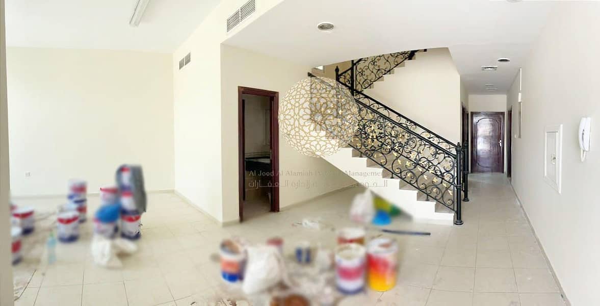 11 EXCLUSIVE PROPERTY!! 5 MASTER BEDROOM SEMI INDEPENDENT VILLA WITH DRIVER ROOM AND KITCHEN OUTSIDE FOR RENT IN KHALIFA A