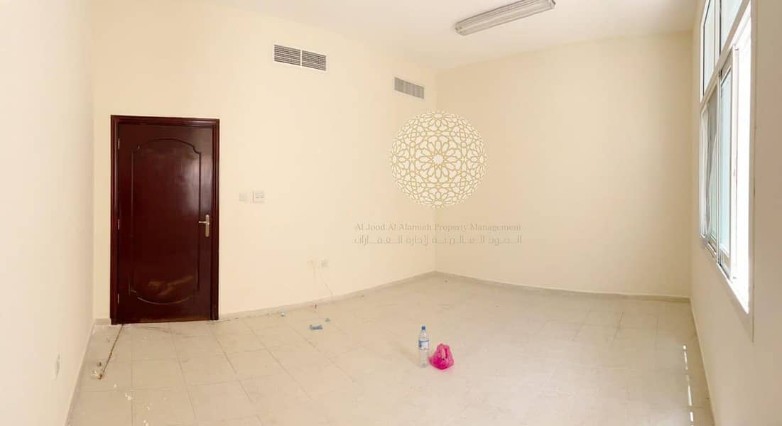 15 EXCLUSIVE PROPERTY!! 5 MASTER BEDROOM SEMI INDEPENDENT VILLA WITH DRIVER ROOM AND KITCHEN OUTSIDE FOR RENT IN KHALIFA A
