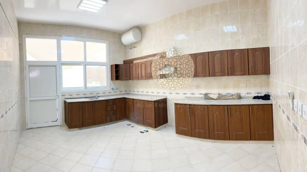 24 EXCLUSIVE PROPERTY!! 5 MASTER BEDROOM SEMI INDEPENDENT VILLA WITH DRIVER ROOM AND KITCHEN OUTSIDE FOR RENT IN KHALIFA A