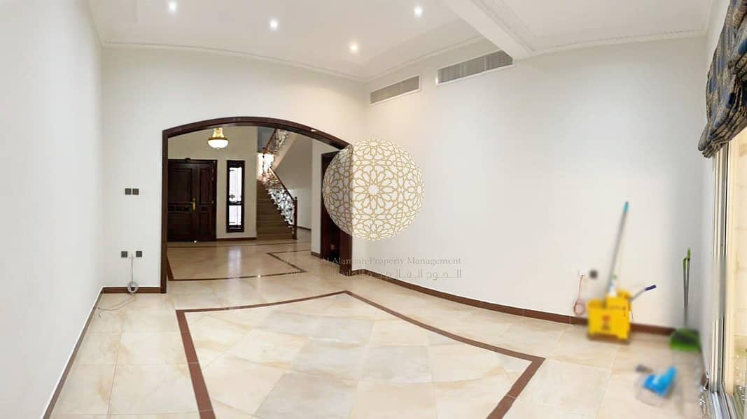 13 LUXURIOUS 5 MASTER BEDROOM COMPOUND VILLA WITH SWIMMING POOL FOR RENT IN KHALIFA CITY A