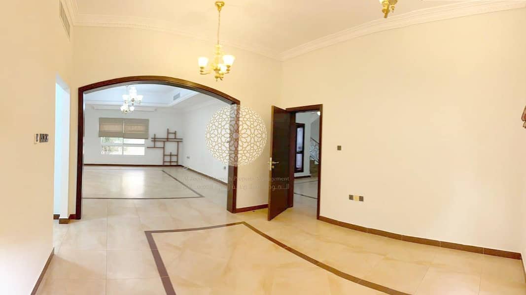 14 LUXURIOUS 5 MASTER BEDROOM COMPOUND VILLA WITH SWIMMING POOL FOR RENT IN KHALIFA CITY A