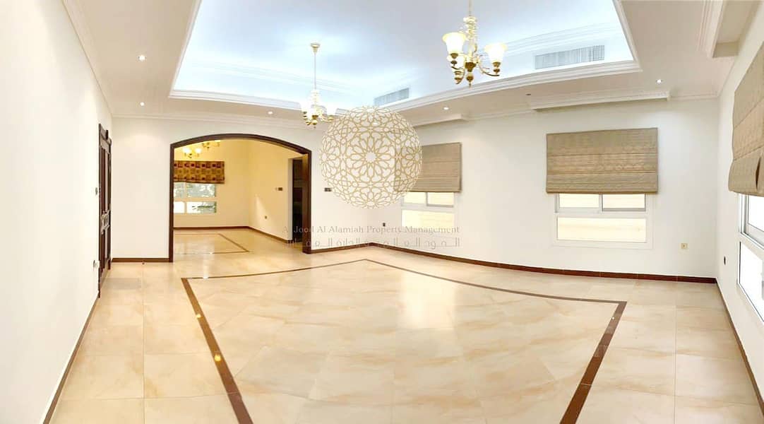18 LUXURIOUS 5 MASTER BEDROOM COMPOUND VILLA WITH SWIMMING POOL FOR RENT IN KHALIFA CITY A