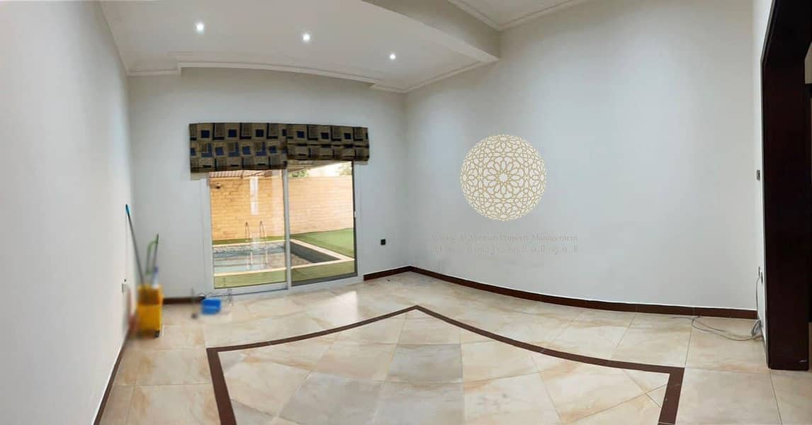 24 LUXURIOUS 5 MASTER BEDROOM COMPOUND VILLA WITH SWIMMING POOL FOR RENT IN KHALIFA CITY A