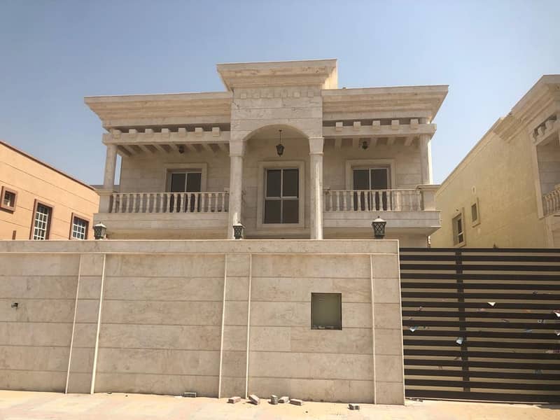 A villa for the first inhabitant in Al Mowaihat, with a stone face, with large monsters and close to services