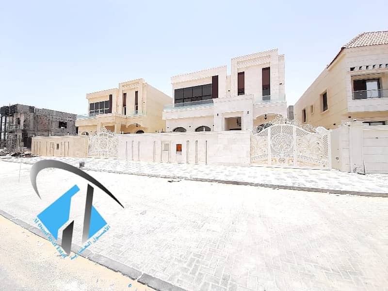 Without down payment buy New villa in ajman freehold for all nationalities excellent location and finishing on the main road directly to Shk. Md bin Z