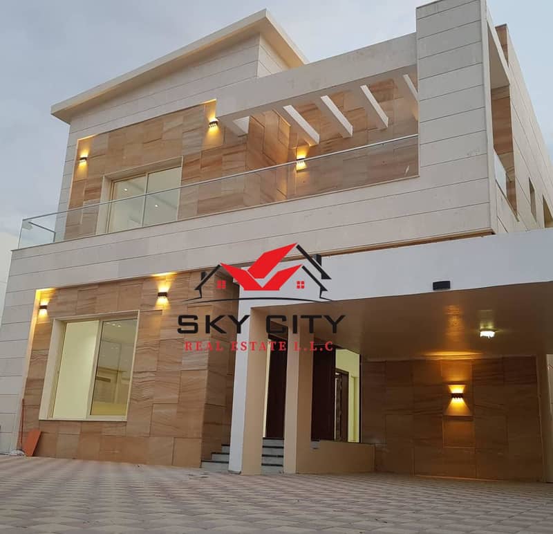 European design villa Personal finishing with high quality building materials Division to suit all families Villa on the corner of two roads with a st