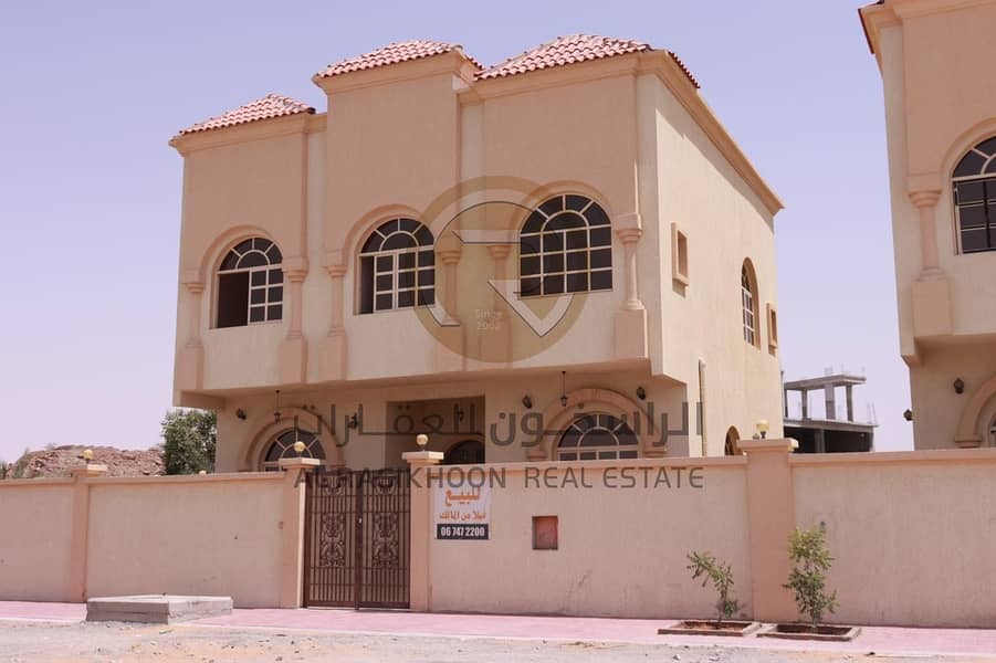 For Sale Villa super Deluxe in Manama area no. 7 ,, freehold for all nationalities ,, Excellent price  ,, Ajman KBH