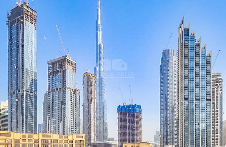 Semi-furnished Large 1 Bed  with Burj Khalifa View