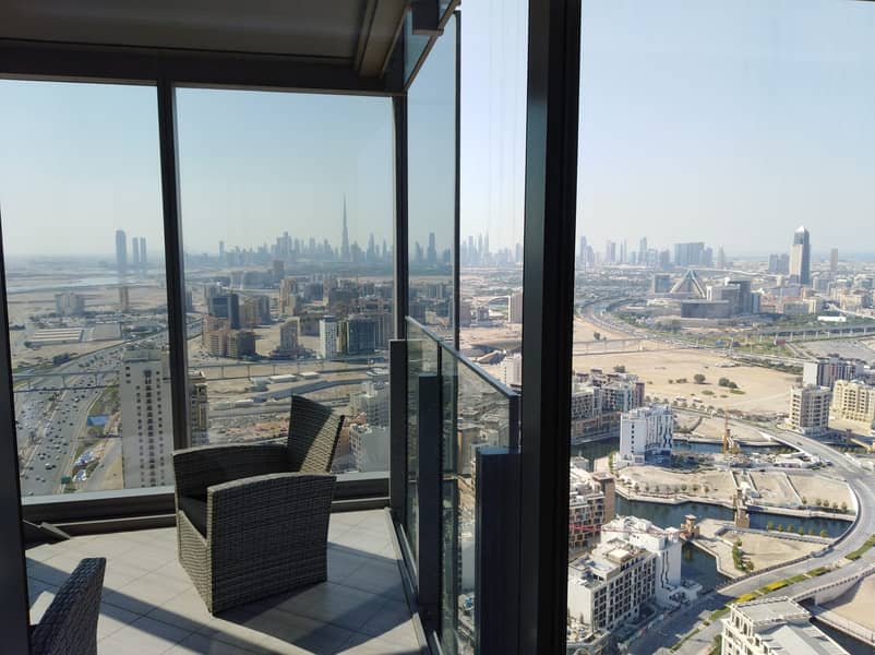 15 Furnished 2 bed with City view in AL Jaddaf