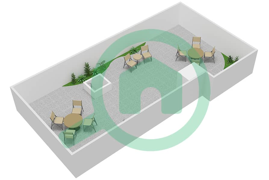 Iris Park - 3 Bedroom Villa Type RIGHT Floor plan interactive3D