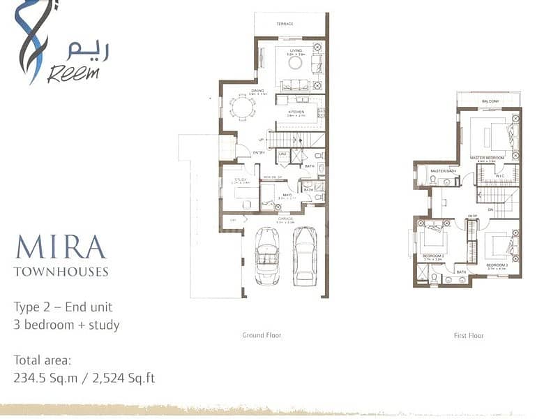 14 Mira 2 | Three Bedrooms | Study | Type 2E