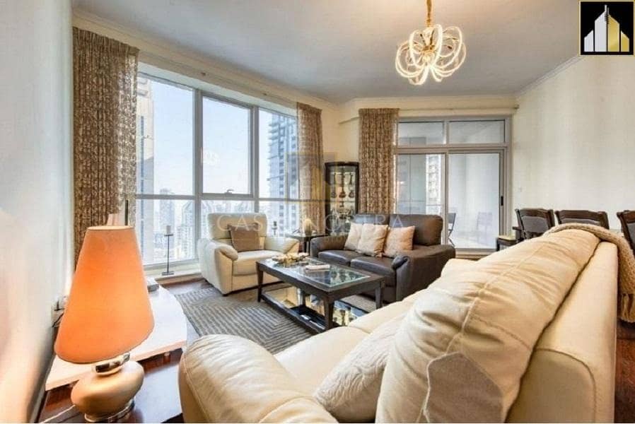 Marina view High End Furnished 2BR on Higher floor