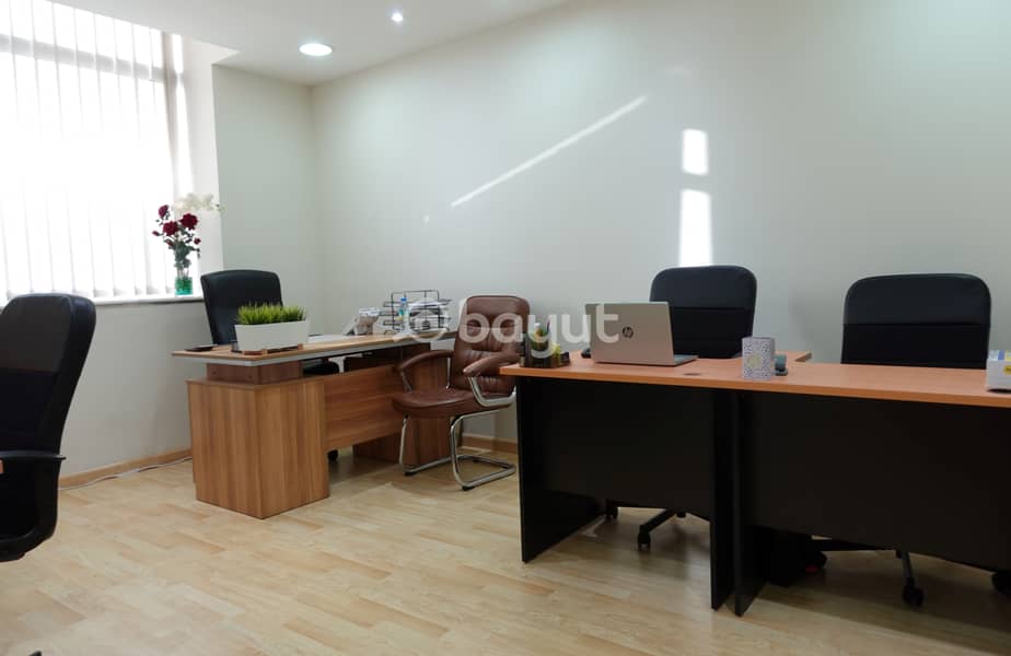 FULLY FURNISHED OFFICE WITH ALL UTILITIES | DED APPROVED EJARI | AL MUSALLA TOWERS | DIRECT FROM OWNER