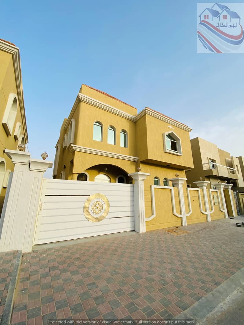 Without down payment, buy a new villa in Ajman, freehold for all nationalities, excellent location and finishing