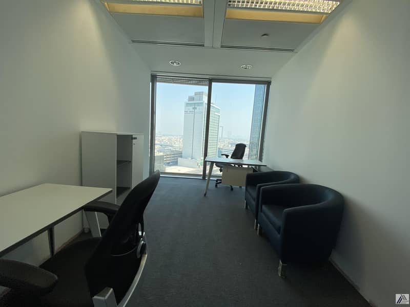 Serviced Furnished Office Suitable for 3 Staff / pool View / Linked with Metro