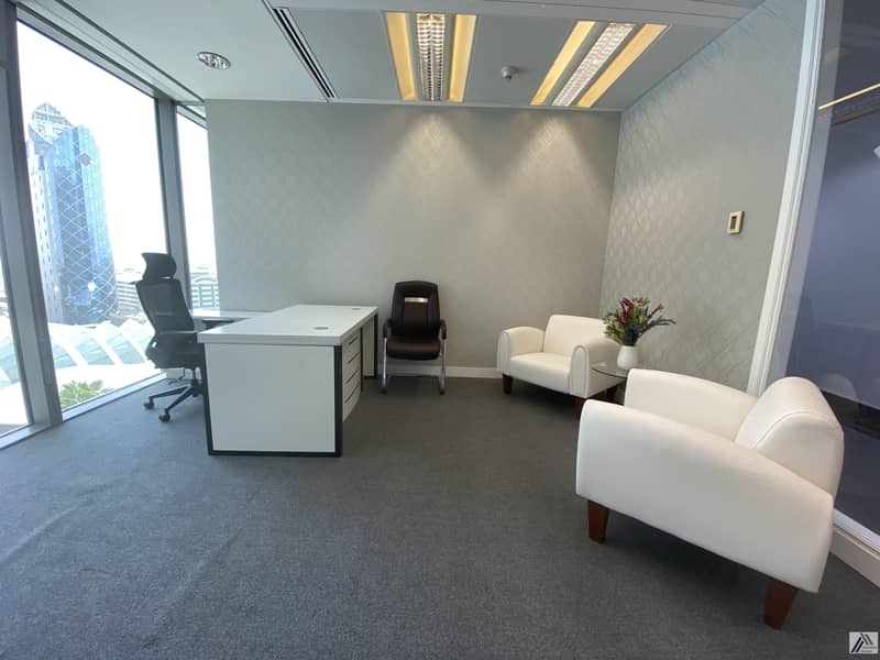 4 Most Desirable Independent Furnished Office With High View In Burjuman Business Center Linked With Metro and Mall