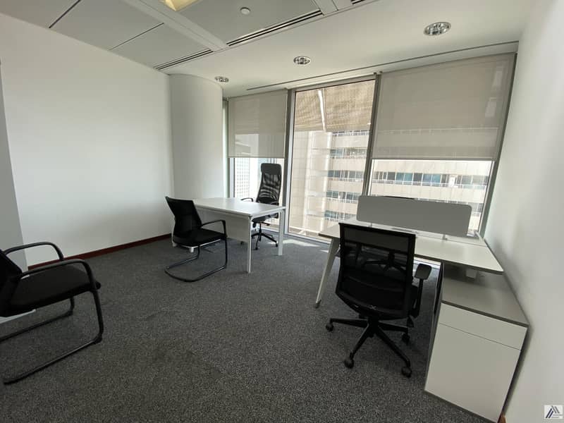 9 Most Desirable Independent Furnished Office With High View In Burjuman Business Center Linked With Metro and Mall