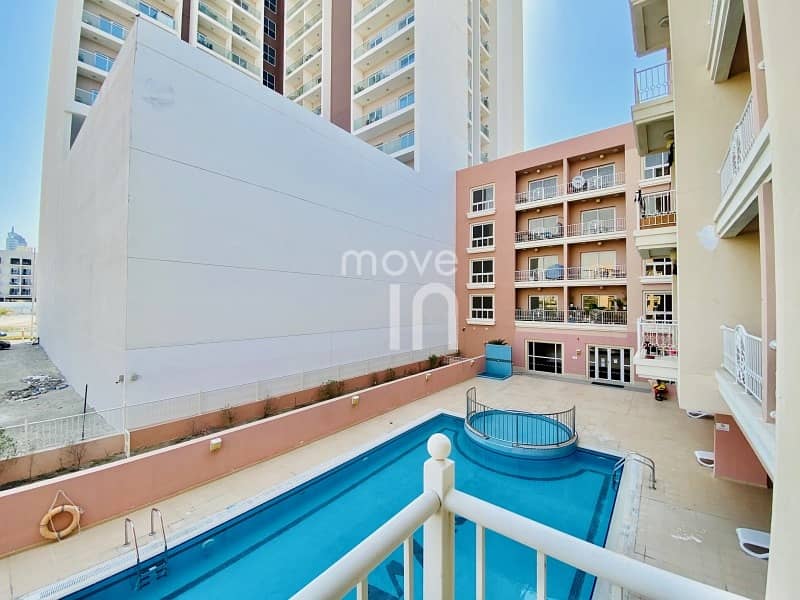 10 Vacant 1 Bed w Balcony + Pool view in Gardenia 2