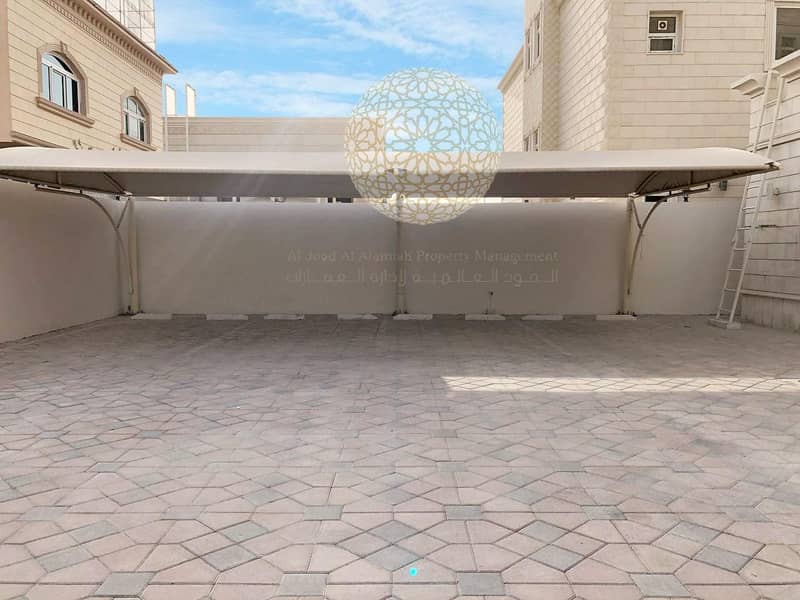 4 STONE FINISHING STAND ALONE 7 MASTER BEDROOM VILLA WITH DRIVER ROOM AND KITCHEN OUTSIDE FOR RENT IN AL BAHIYA