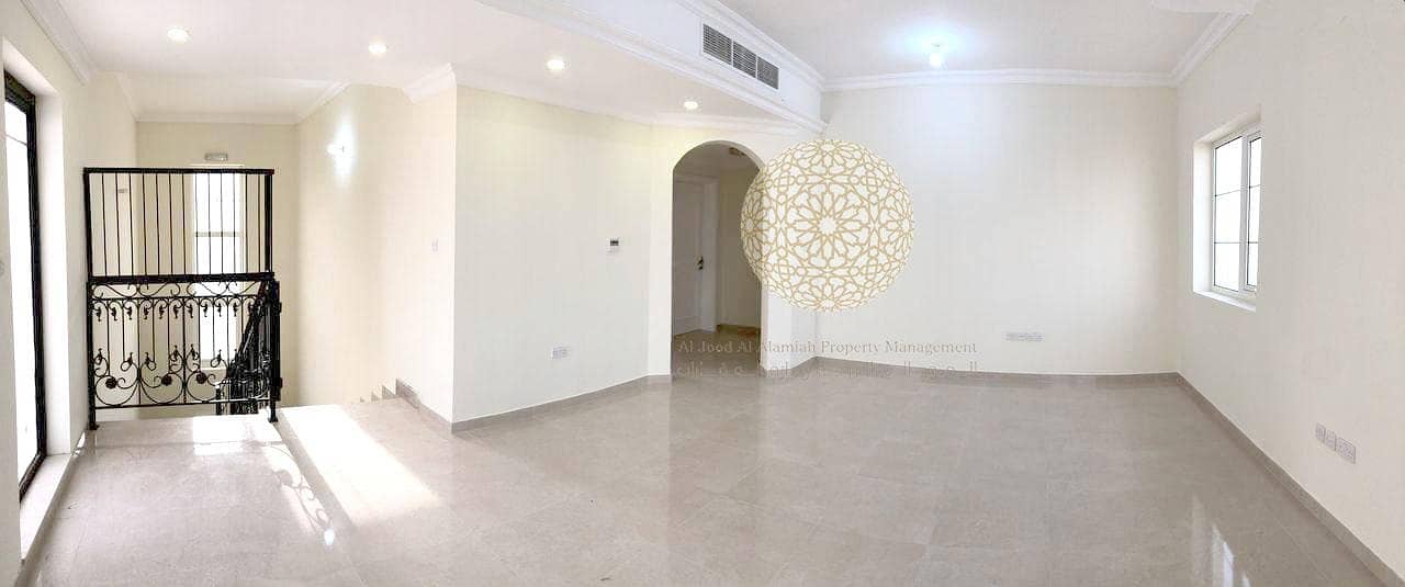 10 STONE FINISHING STAND ALONE 7 MASTER BEDROOM VILLA WITH DRIVER ROOM AND KITCHEN OUTSIDE FOR RENT IN AL BAHIYA