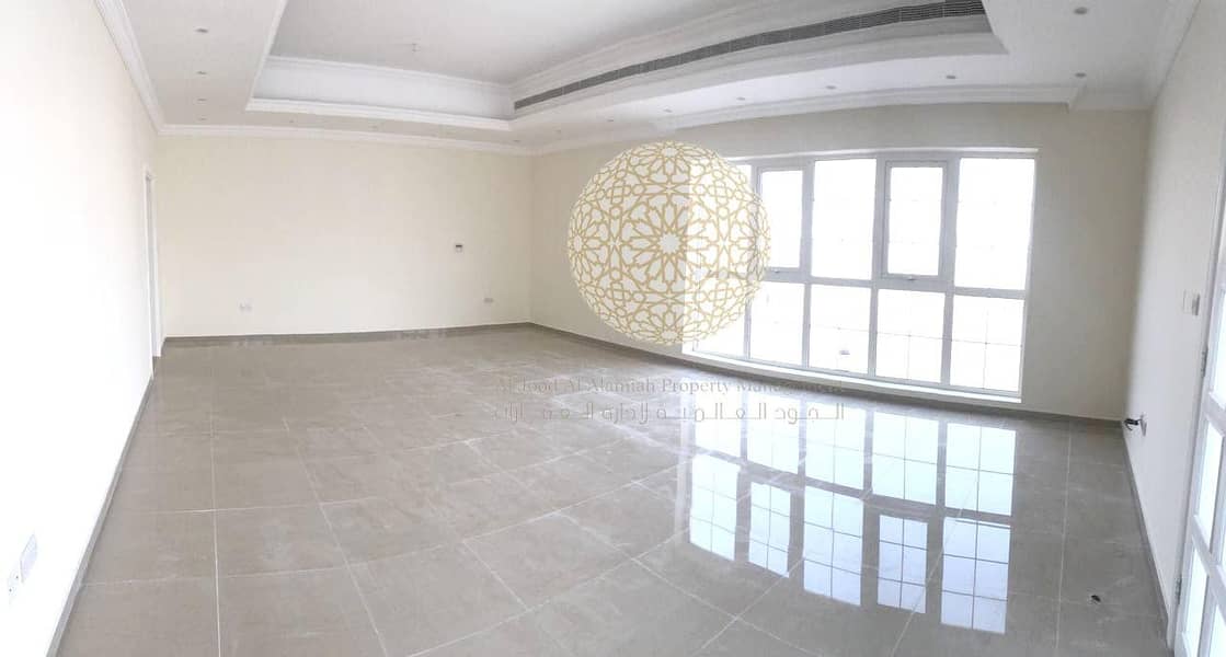 12 STONE FINISHING STAND ALONE 7 MASTER BEDROOM VILLA WITH DRIVER ROOM AND KITCHEN OUTSIDE FOR RENT IN AL BAHIYA