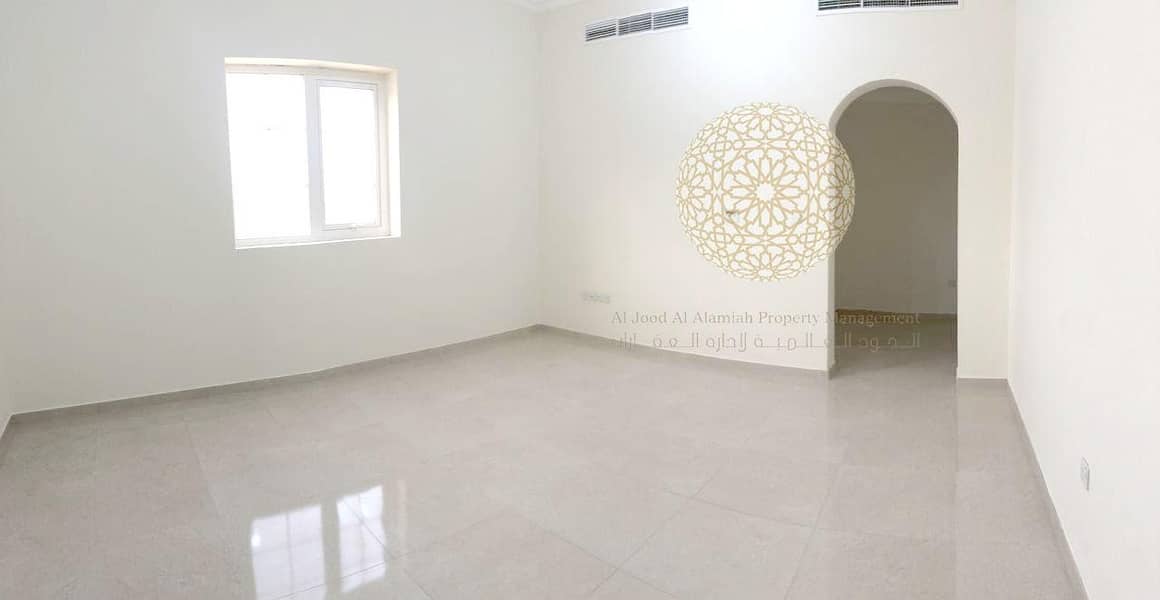 14 STONE FINISHING STAND ALONE 7 MASTER BEDROOM VILLA WITH DRIVER ROOM AND KITCHEN OUTSIDE FOR RENT IN AL BAHIYA