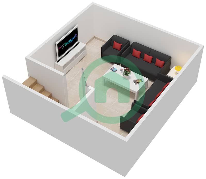 Mirabella 2 - 3 Bedroom Villa Type 2 Floor plan Basement interactive3D