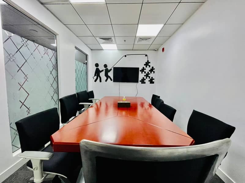 8 Well Planned Fully Furnished Office with  Great Amenities