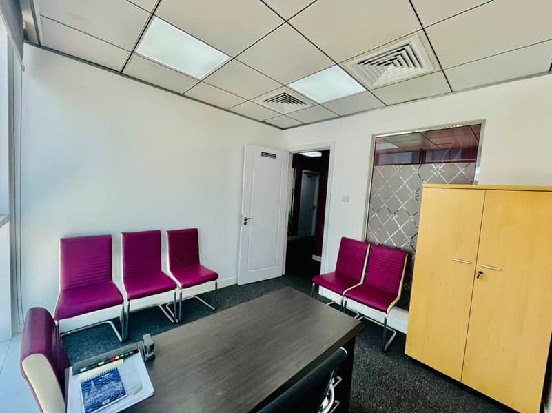9 Well Planned Fully Furnished Office with  Great Amenities