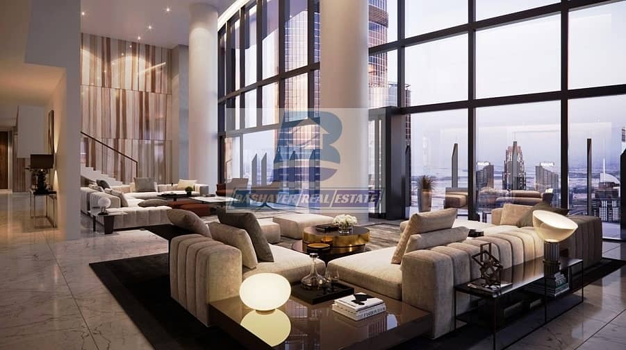 4 Luxurious. Half floor- Facing Burj Khalifa & Fountain - Top World Class- DLD waived- 5 Years Payment Plan