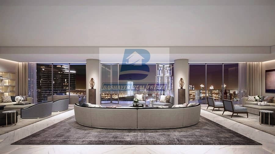 5 Luxurious. Half floor- Facing Burj Khalifa & Fountain - Top World Class- DLD waived- 5 Years Payment Plan