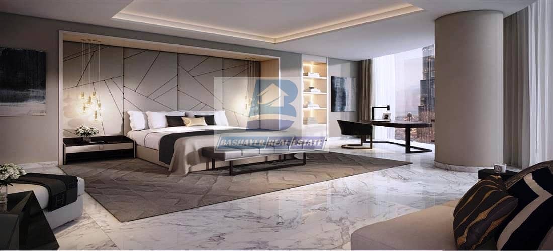 6 Luxurious. Half floor- Facing Burj Khalifa & Fountain - Top World Class- DLD waived- 5 Years Payment Plan