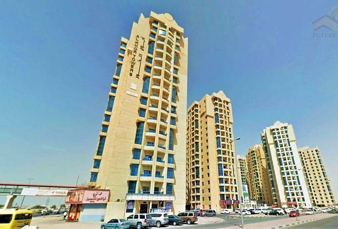 PRESTIGIOUS GIANT SIZE 3BHK FOR RENT IN AL KHOR TOWERS AJMAN WITH MAID & LAUNDRY ROOM