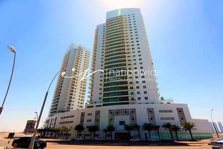 1 Bedroom Flat for Rent in Al Reem Island, Abu Dhabi - A Beautiful Unit With Sea View And Balcony