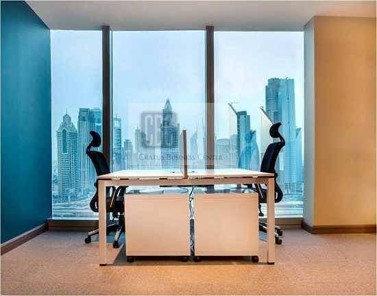 Furnished office space in downtown close to Business Bay at AED 50