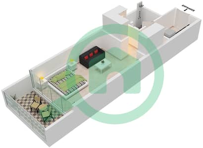 Golf Veduta A - Studio Apartment Unit 8 Floor plan