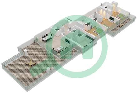 高尔夫维杜公寓A座 - 3 卧室公寓单位2 FLOOR 8戶型图