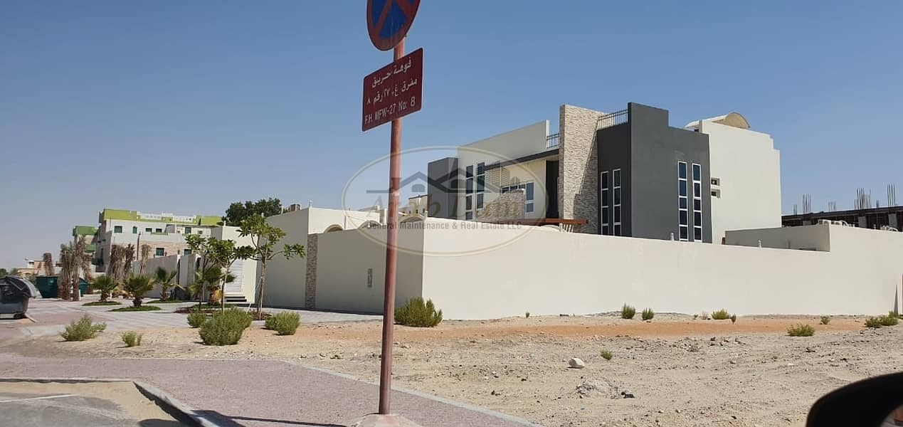 5 New Villa For sale / Shakhbout City  / VIP / 5 master Room wit cabinets/ Near Karam Al Sham Restaurant/ Good Location