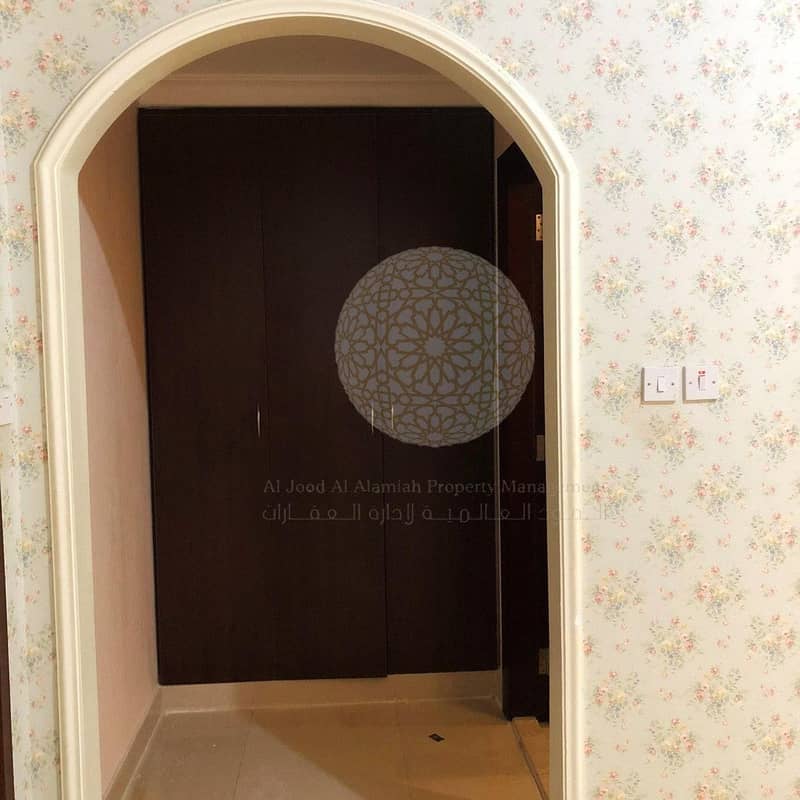14 ATTRACTIVE 5 BEDROOM SEMI INDEPENDENT VILLA WITH BIG FRONT YARD AND DRIVER ROOM FOR RENT IN KHALIFA CITY A