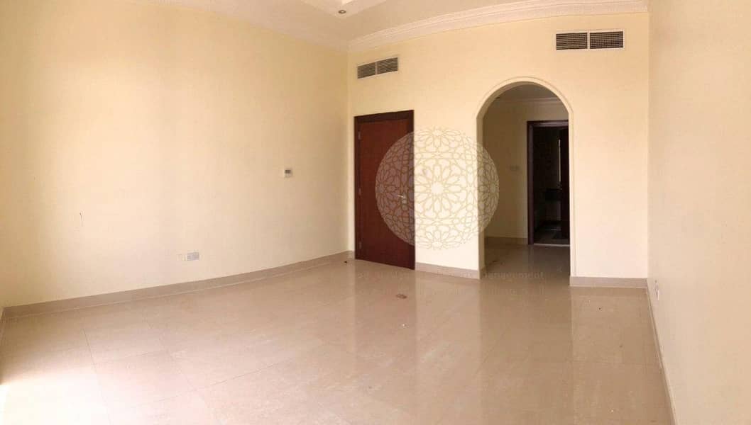 15 ATTRACTIVE 5 BEDROOM SEMI INDEPENDENT VILLA WITH BIG FRONT YARD AND DRIVER ROOM FOR RENT IN KHALIFA CITY A