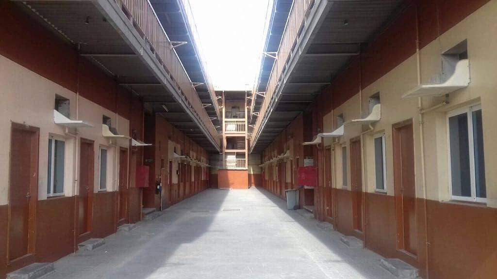 غرف سكن عمال للايجار من 1 حتي 200 غرفة في منطقة القوز الصناعية دبي