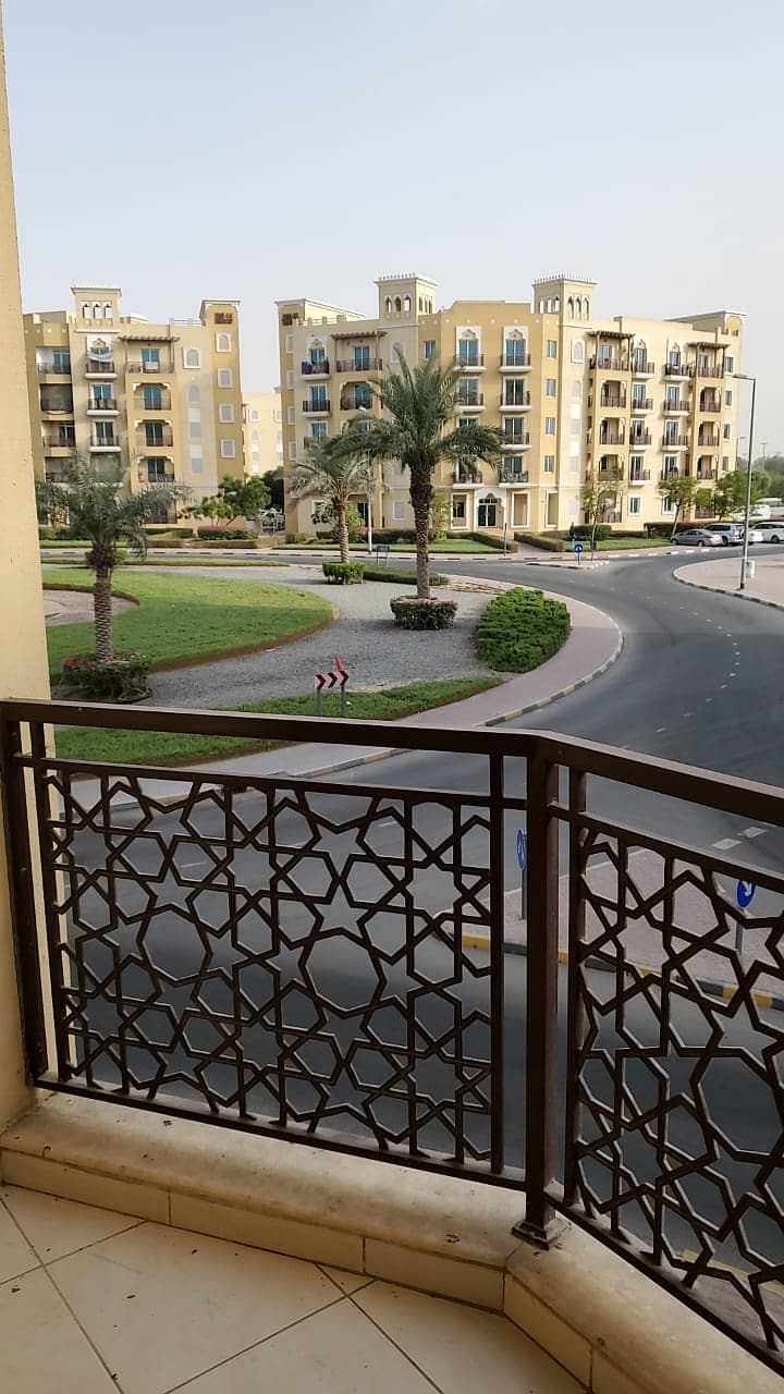 large 1BHK with 2  balconies 2 washroom in emirates cluster 25999 Hurry up