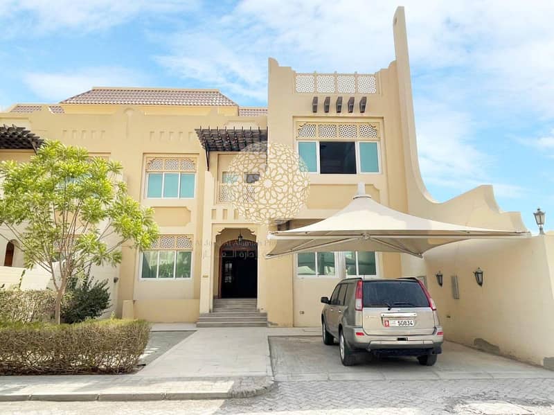 IMPRESSIVE 6 BEDROOM COMMUNITY VILLA WITH GYM AND POOL FOR RENT IN KHALIFA CITY A