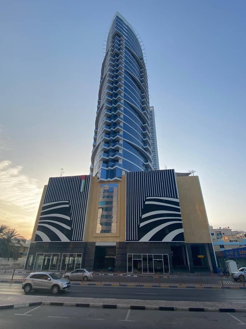 A new tower was opened in Ajman. Two rooms, a hall, a room and a hall are available
