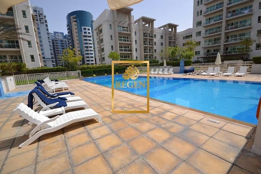 2 Pool View - 2BHK + Study Apartment Available For Rent in The Greens