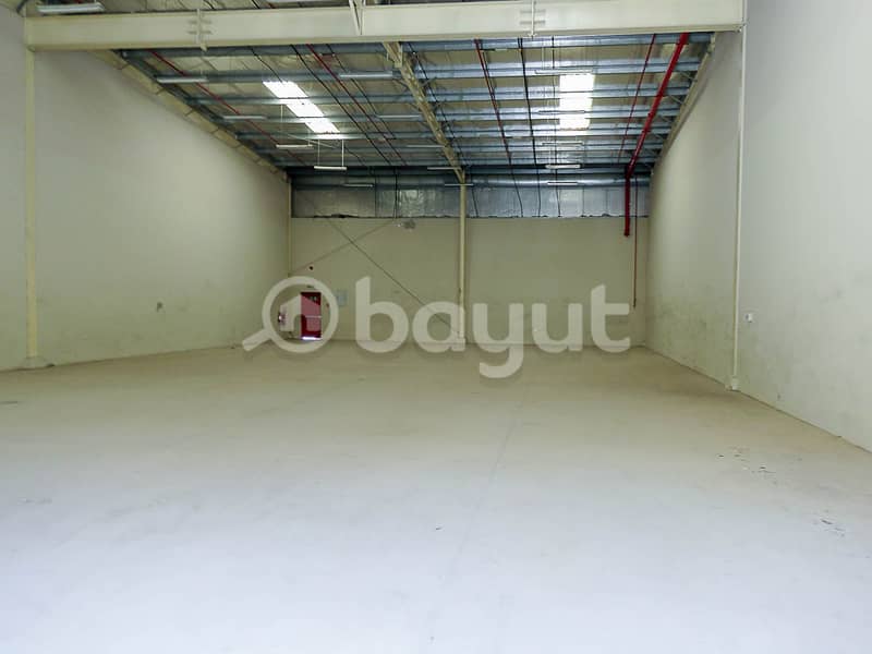 One Months Free - Limited Time-   Spacious Warehouse for rent in Sajaa 2 – on the main road – 75,000 AED