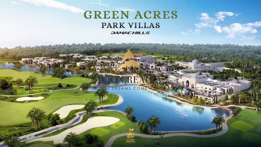 8 4BR Villa | Green Acres Park Villas at Damac Hills | Attractive 2-Year Post-Completion Payment Plan