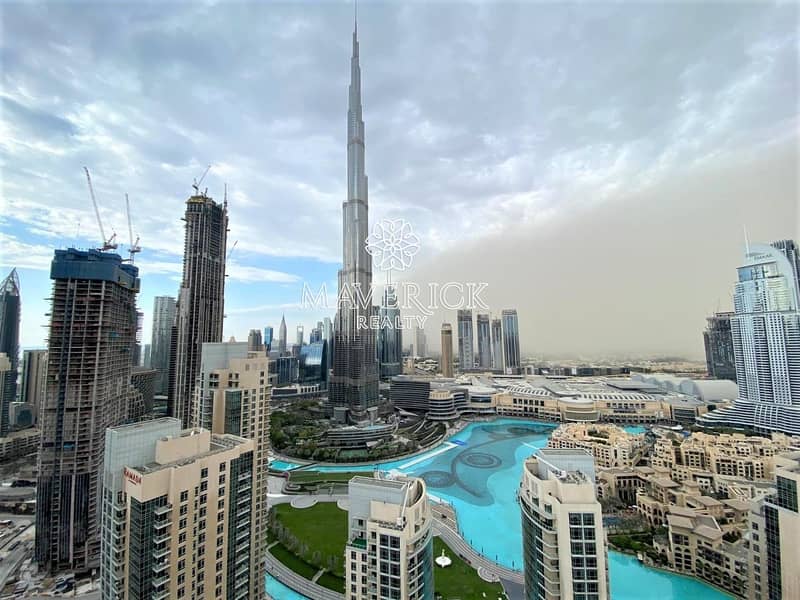 Burj+Fountain View | Furnished 2BR | Highest Floor