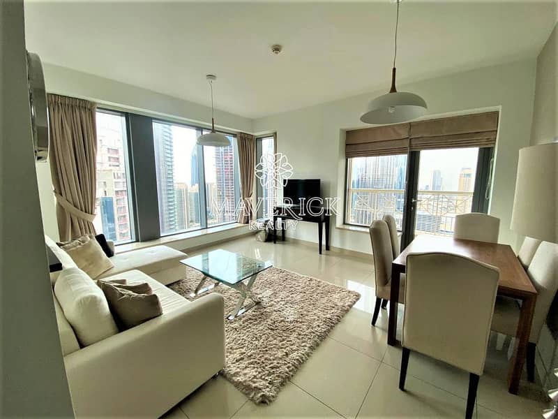 4 Burj+Fountain View | Furnished 2BR | Highest Floor